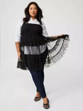 Torrid Challis Mesh Tier Top